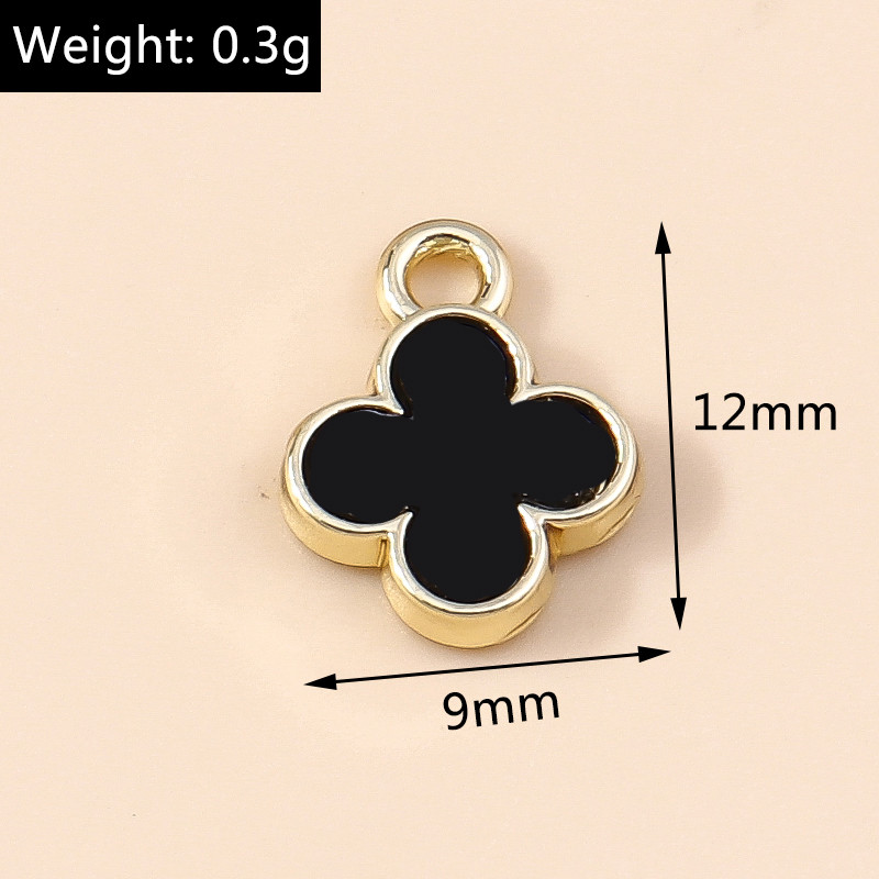 10 τμχ Κομψό Σχέδιο Μάρκας Χρυσό Χρώμα Τριφύλλι Γούρια λουλουδιών για Σκουλαρίκια Βραχιόλι Κολιέ Κρεμαστό Αξεσουάρ κοσμημάτων Diy