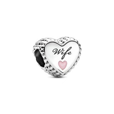 Daughter Love Dad Charm Fit Πρωτότυπο Pandora Charms Γυναικείο βραχιόλι Best Friends Χάντρες καρδιάς για κοσμήματα Δώρο για την Ημέρα του Πατέρα