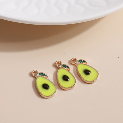 10db Mix Enamel Fruits Charms Cseresznye ananász eper medálok nyaklánchoz fülbevaló karkötő barkács ékszerkészítési kiegészítők