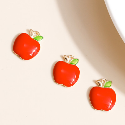 10db Mix Enamel Fruits Charms Cseresznye ananász eper medálok nyaklánchoz fülbevaló karkötő barkács ékszerkészítési kiegészítők