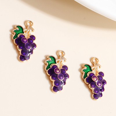10db Mix Enamel Fruits Charms Cseresznye ananász eper medálok nyaklánchoz fülbevaló karkötő barkács ékszerkészítési kiegészítők