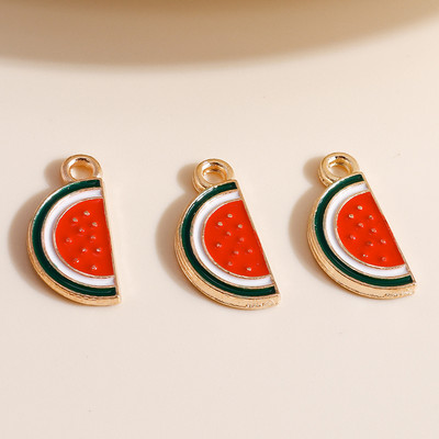10db Mix Enamel Fruits Charms Cseresznye ananász eper medálok nyaklánchoz fülbevaló karkötő barkács ékszerkészítési kiegészítők