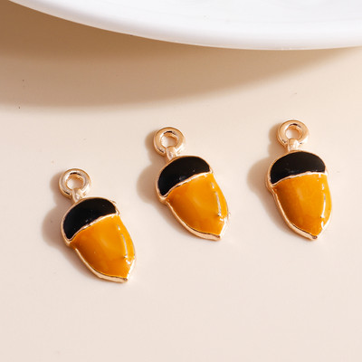 10db Mix Enamel Fruits Charms Cseresznye ananász eper medálok nyaklánchoz fülbevaló karkötő barkács ékszerkészítési kiegészítők