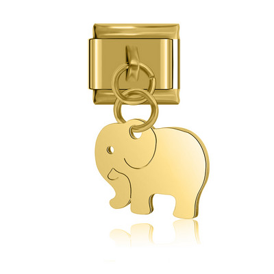 Hapiship uus originaal karikakra elevant tiib kassi süda armastus küünised võlu lüli sobib 9 mm käevõru roostevabast terasest ehete valmistamine DJ246