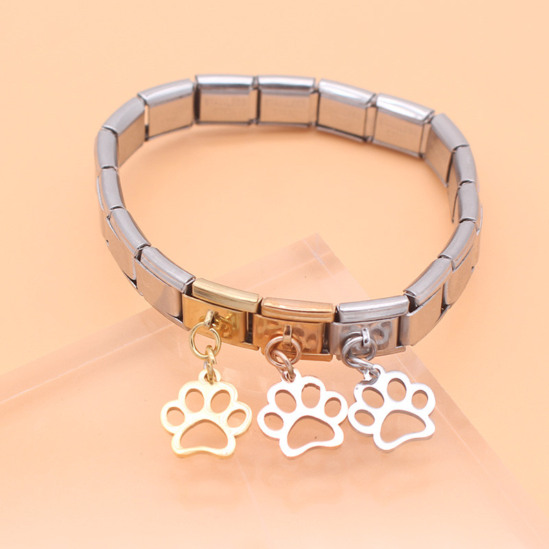 Hapiship uus originaal karikakra elevant tiib kassi süda armastus küünised võlu lüli sobib 9 mm käevõru roostevabast terasest ehete valmistamine DJ246