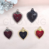 10db Evil Eye barokk stílusú fém ékszer barkács fülbevaló karkötő ékszer készítés fülbevaló bűbáj Evil Eye varázsa zománc varázsa