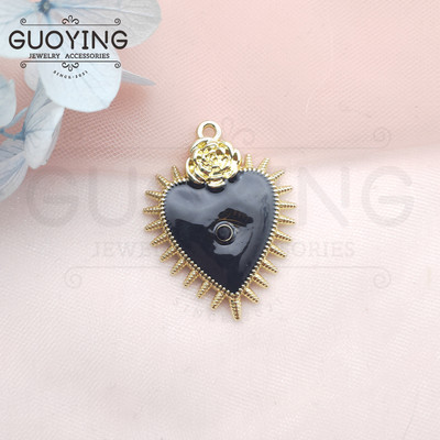 10db Evil Eye barokk stílusú fém ékszer barkács fülbevaló karkötő ékszer készítés fülbevaló bűbáj Evil Eye varázsa zománc varázsa