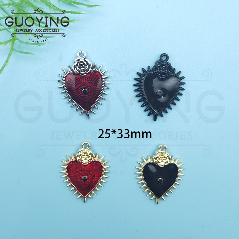 10db Evil Eye barokk stílusú fém ékszer barkács fülbevaló karkötő ékszer készítés fülbevaló bűbáj Evil Eye varázsa zománc varázsa