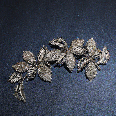 Сватбени аксесоари за коса Листа, ленти за коса, ленти за глава, кристални кристали, украса за глава, булчински дамски шапки, шапки, шапки, булчински бижута