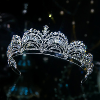 Luxus Változatos Ezüst Színű Kristály Menyasszonyi Tiaras Korona Strasszkő dísztárgyak Diadema Gallérok Fejfedők Esküvői Haj kiegészítők