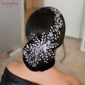 YouLaPan HP242 Esküvői fejfedők Fejdíszek Barátnő Fascinators Fejpánt Menyasszonyi Haj Kiegészítők Divat Nő Tiara