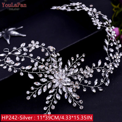 YouLaPan HP242 Esküvői fejfedők Fejdíszek Barátnő Fascinators Fejpánt Menyasszonyi Haj Kiegészítők Divat Nő Tiara