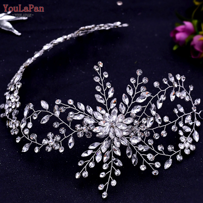 YouLaPan HP242 Esküvői fejfedők Fejdíszek Barátnő Fascinators Fejpánt Menyasszonyi Haj Kiegészítők Divat Nő Tiara