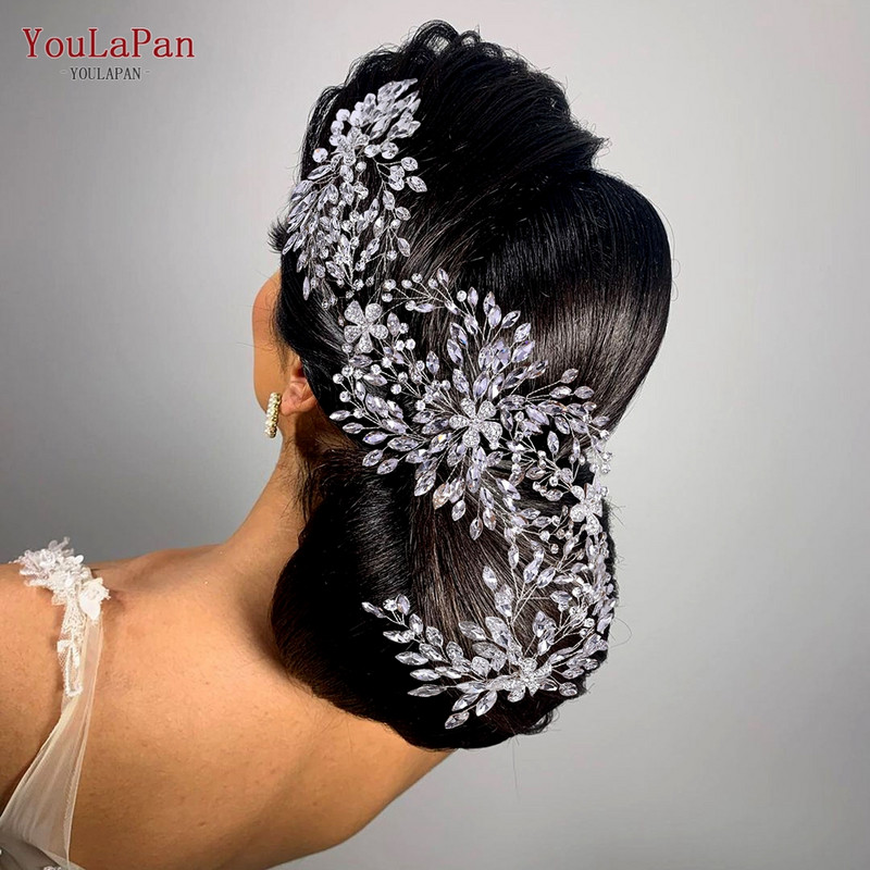 YouLaPan HP242 Esküvői fejfedők Fejdíszek Barátnő Fascinators Fejpánt Menyasszonyi Haj Kiegészítők Divat Nő Tiara