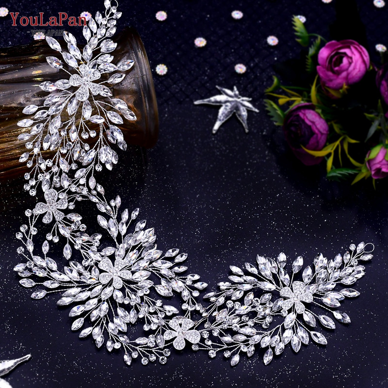 YouLaPan HP242 Esküvői fejfedők Fejdíszek Barátnő Fascinators Fejpánt Menyasszonyi Haj Kiegészítők Divat Nő Tiara