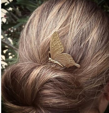 Пръчици за коса Feather Bun Cuff Leaf HairPin Set Дамски уникални сватбени аксесоари за коса за жени Ретро фиби за коса Cage Femme Jewelry