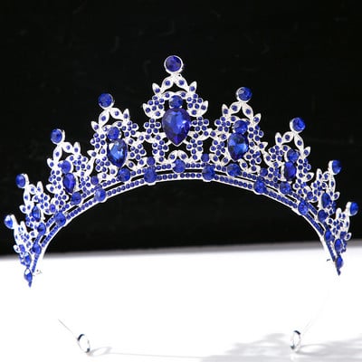 DIEZI koreai luxus többszínű kristálykorona hajkiegészítők tiara női lányoknak esküvői strasszos menyasszonyi koronás haj ékszerek