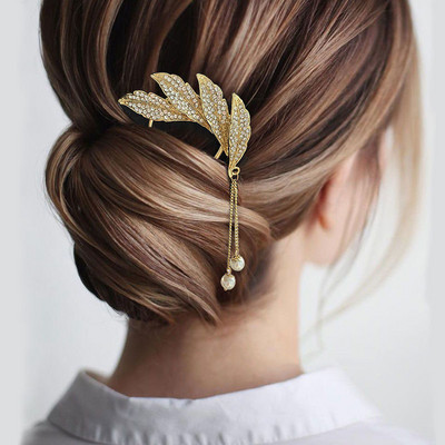 Nova ukosnica Štapići za kosu Minimalistički Big Pearl Trendy Punk Metalni dodaci za kosu Pokrivala za kosu Frizura za žene Nakit H048