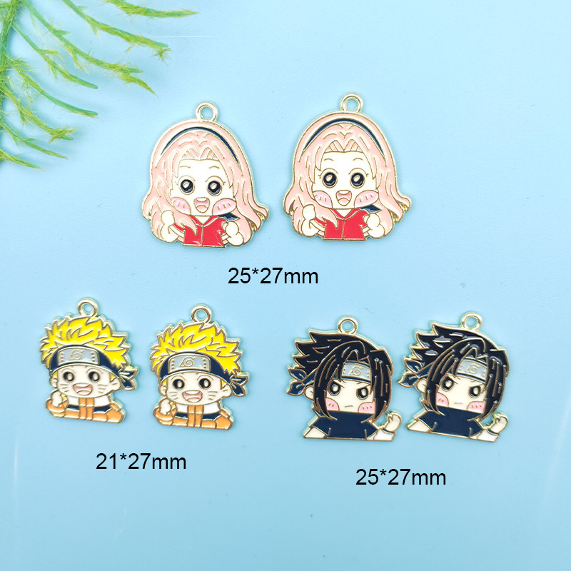 10 buc. Charm din aliaj, cercei cu personaje de desene animate, pandantiv, breloc bricolaj, lanț suspendat, bijuterii, accesorii lucrate manual, farmec pentru cercei