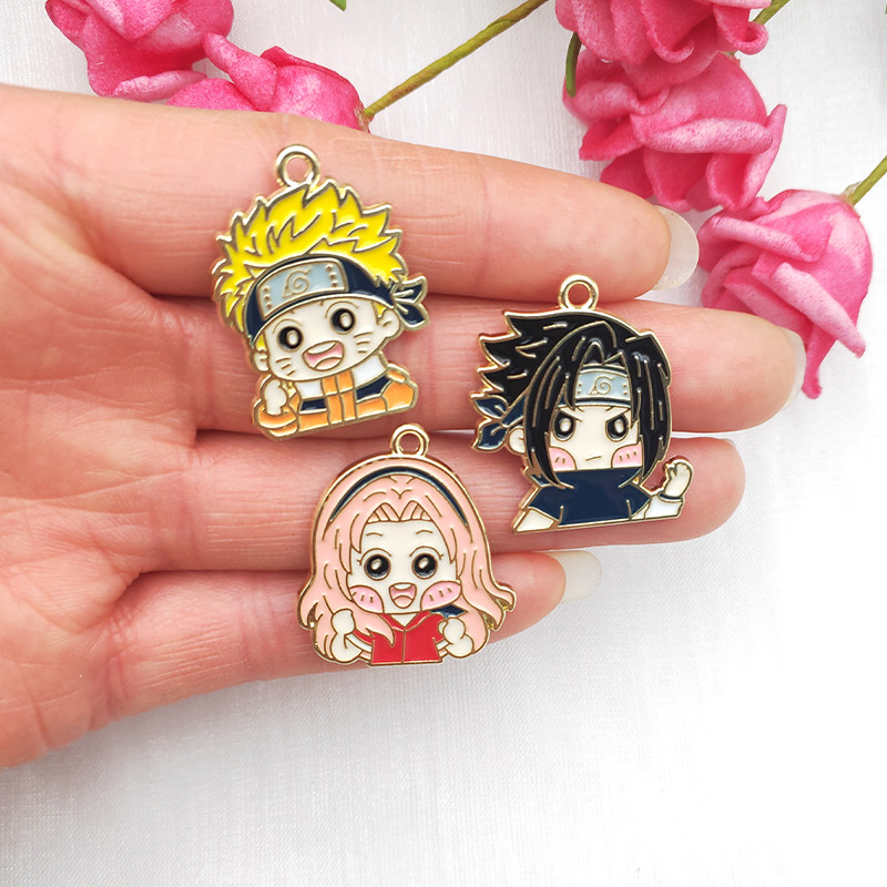 10 buc. Charm din aliaj, cercei cu personaje de desene animate, pandantiv, breloc bricolaj, lanț suspendat, bijuterii, accesorii lucrate manual, farmec pentru cercei