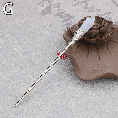 Hiina stiilis juuksepulgad metallist kivist juuksepulgad, naiste tuttid pärlililled, peakatted, juuksenõelad, juukseehted, aksessuaarid