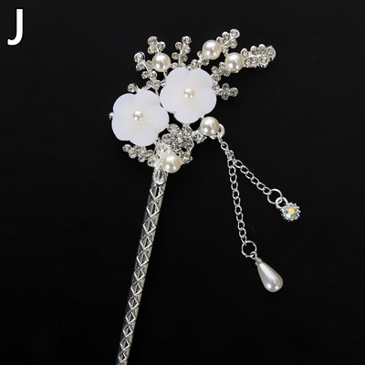 Hiina stiilis juuksepulgad metallist kivist juuksepulgad, naiste tuttid pärlililled, peakatted, juuksenõelad, juukseehted, aksessuaarid