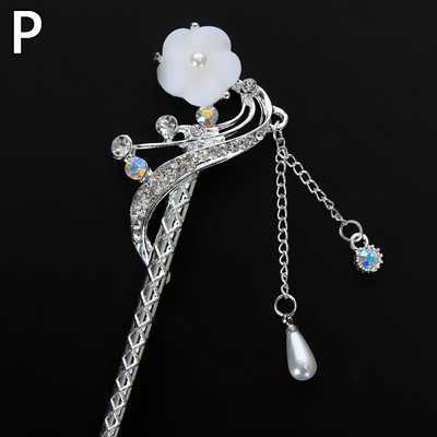 Hiina stiilis juuksepulgad metallist kivist juuksepulgad, naiste tuttid pärlililled, peakatted, juuksenõelad, juukseehted, aksessuaarid