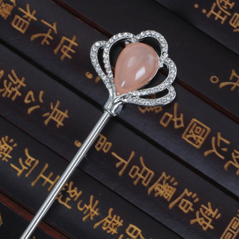 Hiina stiilis juuksepulgad metallist kivist juuksepulgad, naiste tuttid pärlililled, peakatted, juuksenõelad, juukseehted, aksessuaarid