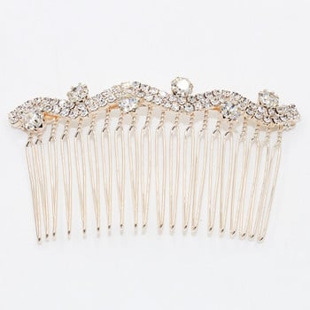 Fashion Crystal Rhinestone Comb Hairpin Wedding Party Bridal Bowknot Crown Hair Clip Festival Κοσμήματα Αξεσουάρ Styling