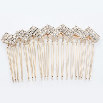 Fashion Crystal Rhinestone Comb Hairpin Wedding Party Bridal Bowknot Crown Hair Clip Festival Κοσμήματα Αξεσουάρ Styling