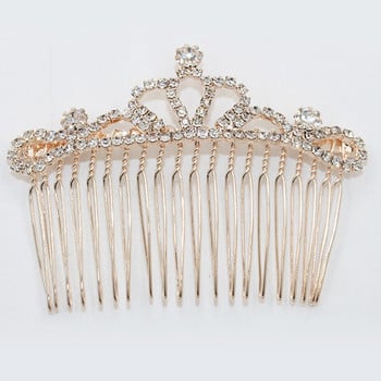 Fashion Crystal Rhinestone Comb Hairpin Wedding Party Bridal Bowknot Crown Hair Clip Festival Κοσμήματα Αξεσουάρ Styling