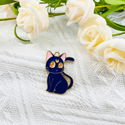 10 ks zliatinových príveskov s kvapkajúcim olejom, kreslených motívov mesačnej mačky, amuletov, náušníc, dizajnérskych príveskov na kľúče, doplnkov pre domácich majstrov.