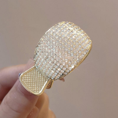 YAMEGA Agrafă de păr metalică pentru femei Cleme cu perle Suport pentru coadă de cal cu stras Ace pentru gheare pentru păr Accesorii pentru păr coreeană de vară