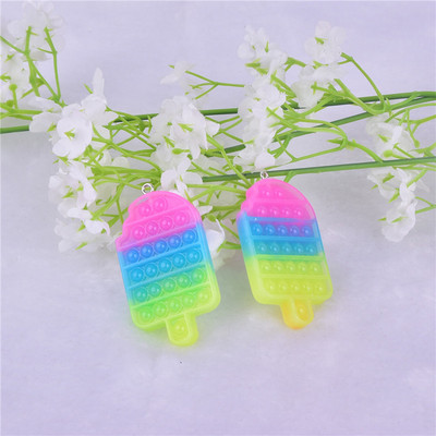 6 tk/pakis suures suuruses Kawaii amuletid vikerkaare ükssarvik merineitsi popsilik ananassivaigust amuletid isetegemise ehetele