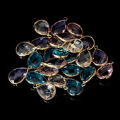 10 tk/partii vaskkompveki värvi vesitilga kristallvõlusid ehete meisterdamiseks käsitsi valmistatud kristallist pisarripatsite tarvikud