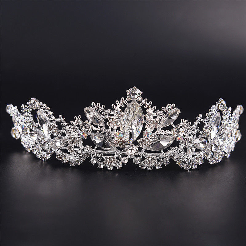 Pulmakroon pruudikuningannale tiaara koos kõrvarõngakomplektiga kivikristallidest tiaarastest pruudikroon Juuksed Luksuslikud ehted aksessuaarid