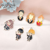 10 tk sulamist amulett multifilmi ripats Magic kooliarm kaelakee jaoks käevõru DIY tarvikud ehted võtmehoidja võlu ehted amulettid