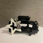 Y2k Hollow Star Cross Guitar Hair Claws Sweet Cool Aesthetic Trend Juukseklamber naistele Jaapani Harajuku Juukseaksessuaarid Kingitus