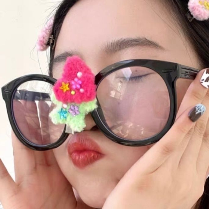 Y2k Aesthetics Värviline Rhinestone Love Heart Palus juuksenõel naistele Armas armas juukseklamber Jaapani Harajuku juukseaksessuaarid