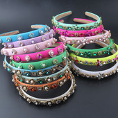 Uus värviline kristallidega inkrusteeritud käsnast kivist peapael Euroopa ja Ameerika barokkstiilis laia äärega kivist peapael