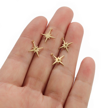 50 τμχ/τσάντα Brass Star Geometry Charms Κρεμαστό για DIY Κοσμήματα Σκουλαρίκια Κολιέ Βραχιόλια Χειροτεχνίες Χειροποίητα Κάνοντας ευρήματα