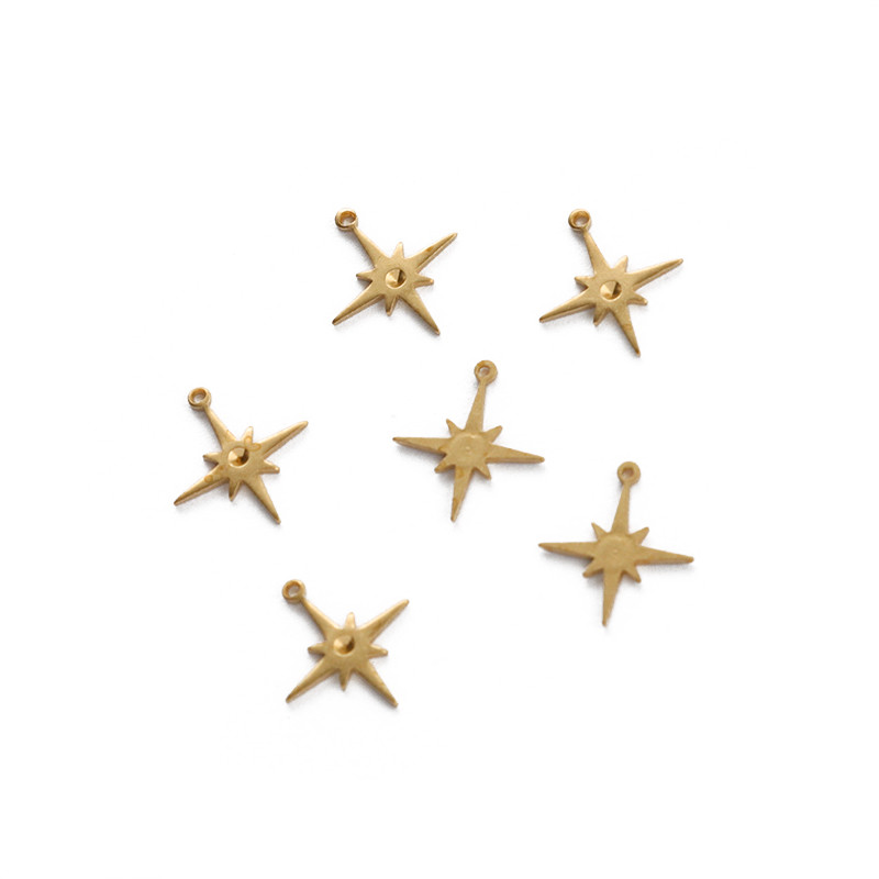 50 tk/kott Brass Star Geometry Charms ripats Ehted Kõrvarõngad Kaelakeed Käevõru Käsitöö Käsitsi valmistatud Leiud