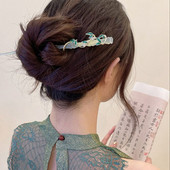 Hiina läbipaistvast bambusest sõlme imitatsioonist nefriit-juuksepulk naistele elegantne temperament võluv juuksenõel Vintage antiiksed juukseaksessuaarid