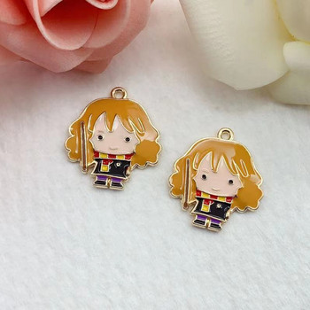 10PCS Alloy Dripping Charms Charm Pendant Cartoon School of Magic μενταγιόν DIY Μπρελόκ Σκουλαρίκια Κοσμήματα Αξεσουάρ Γούρια