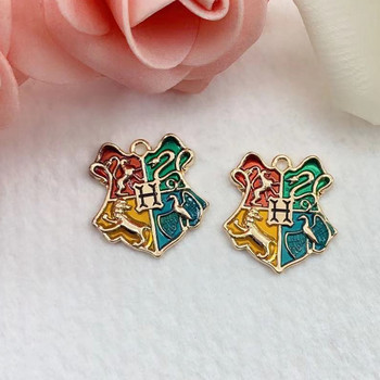 10PCS Alloy Dripping Charms Charm Pendant Cartoon School of Magic μενταγιόν DIY Μπρελόκ Σκουλαρίκια Κοσμήματα Αξεσουάρ Γούρια