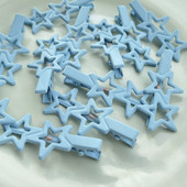 Harajuku plava šuplja zvijezda pentagram ukosnica slatka slatka Y2k estetska kopča za žene korejski modni dodaci za kosu poklon