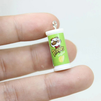 10 τμχ 23*10mm Simulation Of 3D Potato Chip Box Charms For Pendant DIY Earrings Κολιέ Κοσμήματα Αξεσουάρ Εύρεση