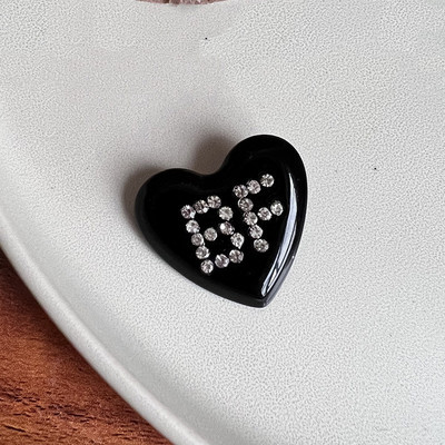 Mramorová textúra srdce z kamienkov s písmenom vlásenka pre ženy sladká romantická estetická sponka do vlasov japonská móda vlasové doplnky