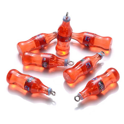 10 ks Simulácia 3D fľaša na nápoj Roztomilé prívesky na prívesok DIY Náušnice Náhrdelník Šperky Príslušenstvo Hľadanie