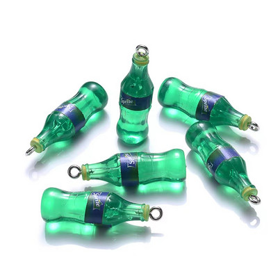 10 ks Simulácia 3D fľaša na nápoj Roztomilé prívesky na prívesok DIY Náušnice Náhrdelník Šperky Príslušenstvo Hľadanie